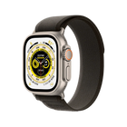 Apple - Apple Watch Ultra (Titanium, Cellular, 49mm) - Titanium Case w/ Black/ Gray Trail Band -GPS + Cellular -Excellent | 12-Month Guarantee - Premier Max Tech -